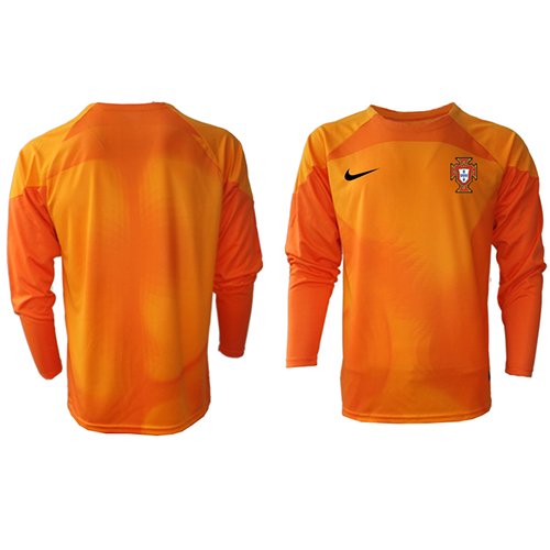 Lacne Muži Futbalové dres Portugalsko Brankarsky  MS 2022 Dlhy Rukáv - Preč